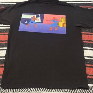 Marvel Black Spider-Man  Meme Cotton T-Shirt M